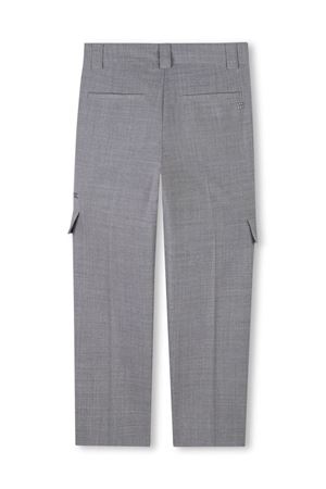 Medium grey wool blend trousers GIVENCHY KIDS | H30688A47